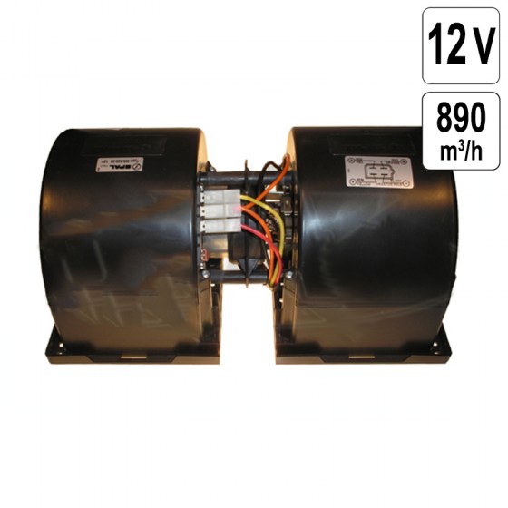 Ventilator Centrifugal 12V -  890 m3/h - 3 Viteze - 006-A45-22
